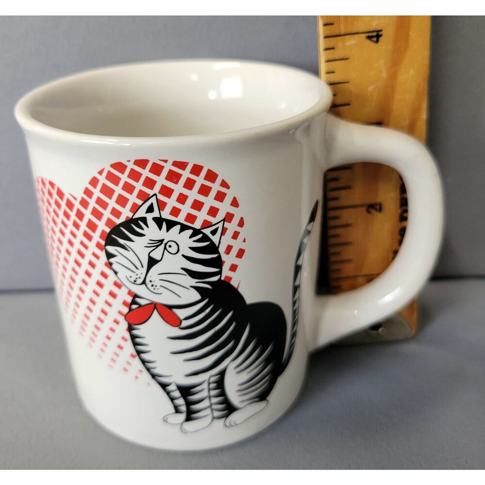 Love Mug Cat Heart Kitty Kitten Coffee Mug Gift - Picture 9 of 12
